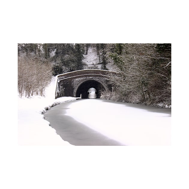 Snowing on the canal at Newbold by avrilharris