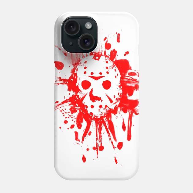 Jason Voorhees Blood Spatter Phone Case by ANewKindOfFear