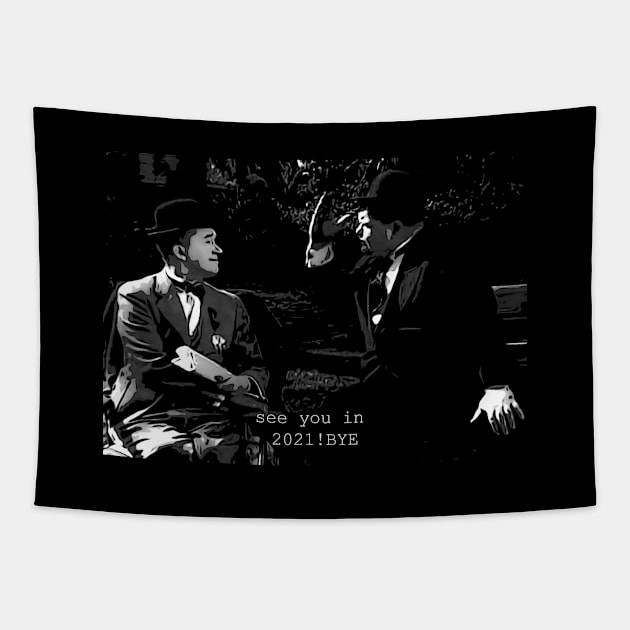 Laurel and Hardy Tapestry by ElArrogante