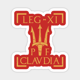 Legio XI Claudia Pia Fedelis Neptune Trident Roman Legion Magnet