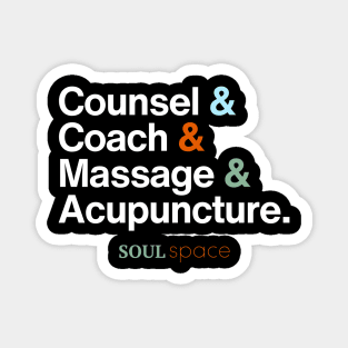 "Counsel & Coach & Massage & Acupuncture." Magnet