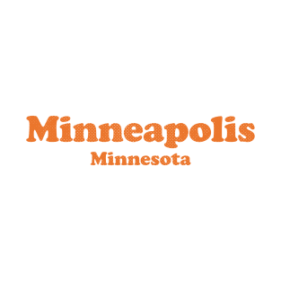 Minneapolis, Minnesota - MN, Retro Typography T-Shirt