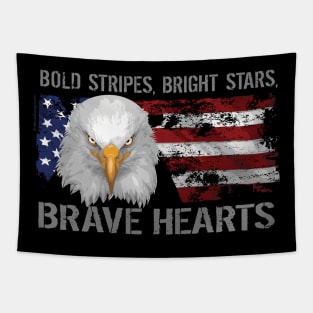 Brave American Hearts Tapestry