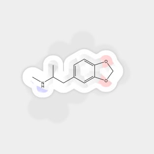 Ecstasy Molecule Chemistry Magnet