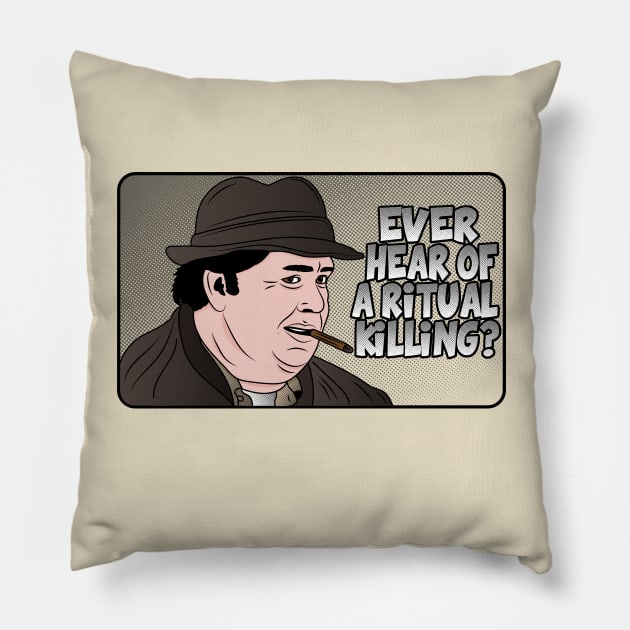 Ever hear of a ritual killing ? Pillow by carloj1956