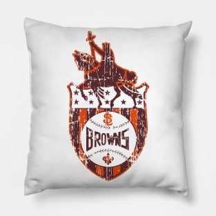 St. Louis Browns - Distressed Pillow