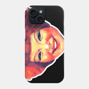 red haired girl with bangs Phone Case