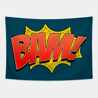 Bam Comic Book Emoji Tapestry