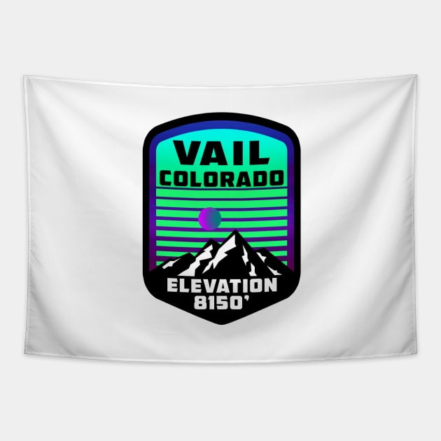 Ski Vail Colorado Skiing Tapestry by DD2019