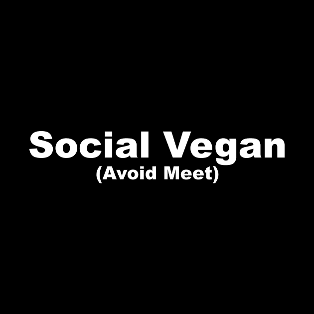 Social Vegan - Allergic to Meet by kaliyuga