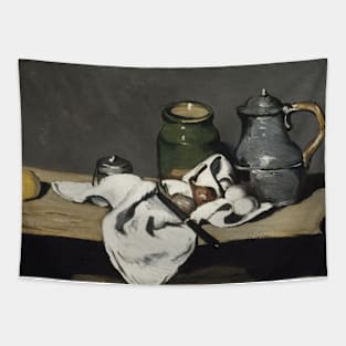 Still Life with Kettle by Paul Cezanne Tapestry