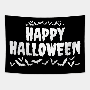 Halloween typographic design IV Tapestry