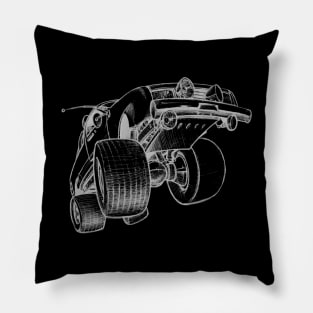 Monster Truck Sketch Pillow