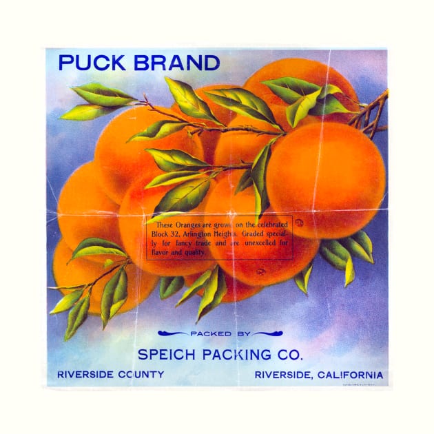 Puck Brand crate label, circa 1905 - 1910 by WAITE-SMITH VINTAGE ART