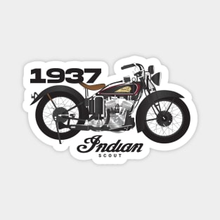 1937 Indian Scout Magnet