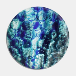 Abstract Blue Rounds Pin