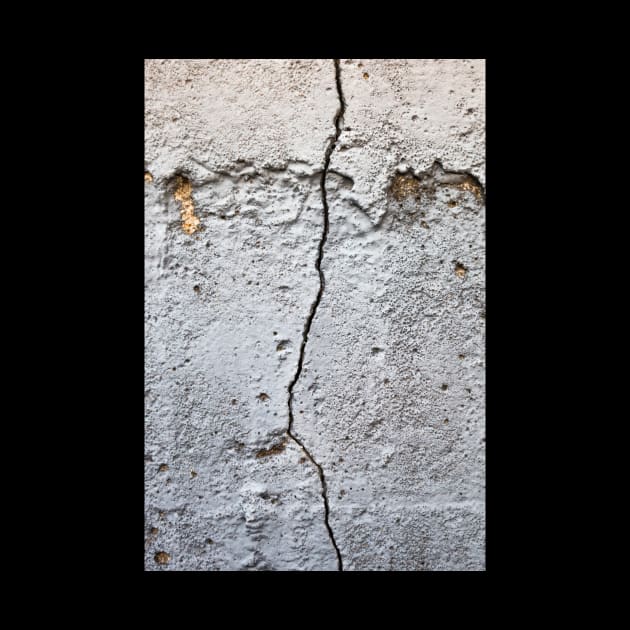 Single crack on a rough concrete texture by textural