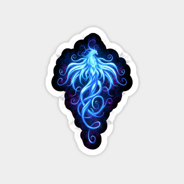 Royal Phoenix blue Magnet by chriskar