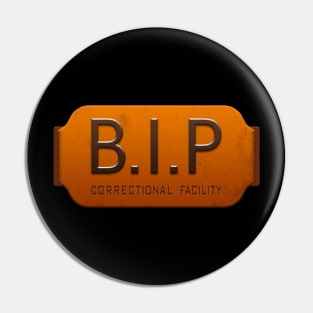 Black Iron Prison Uniform Logo Pin