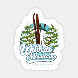 Wildcat Mountain new hampshire retro ski logo Magnet