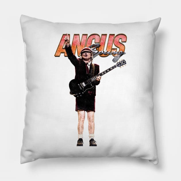 Bootleg Angus Young Pillow by JAGOSTU