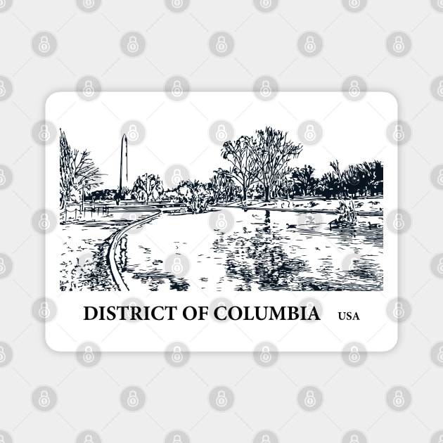 District of Columbia USA Magnet by Lakeric
