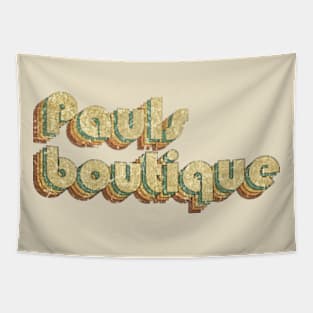 Pauls Boutique // Vintage Rainbow Typography Style // 70s Tapestry