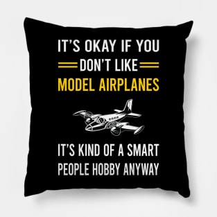 Smart People Hobby Model Airplane Plane Planes Aircraft Pillow