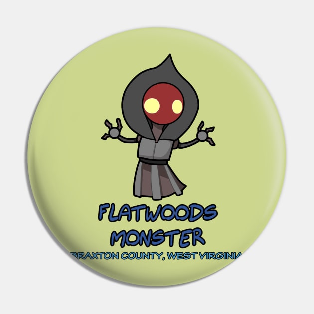 Compendium of Arcane Beasts and Critters - Flatwoods Monster Pin by taShepard