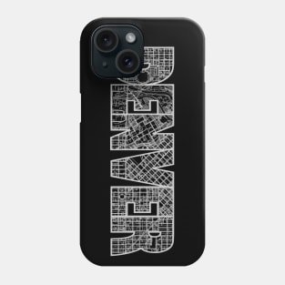 Denver Street Map Phone Case