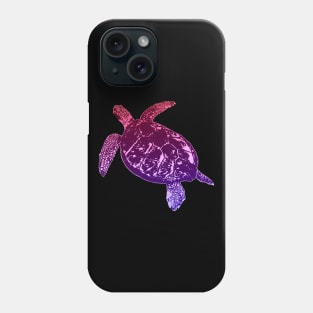 Purple Sea Turtle Phone Case