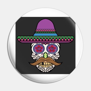 Sugar Skull 42 (Style:7) Pin