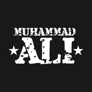 Muhammad Ali Tekstur Putih T-Shirt