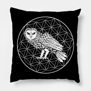 Funny Owl Eagle Owl Geometric T-Shirt Pillow