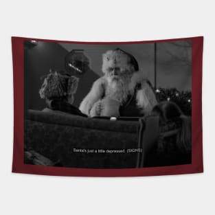 Depressed Santa Tapestry