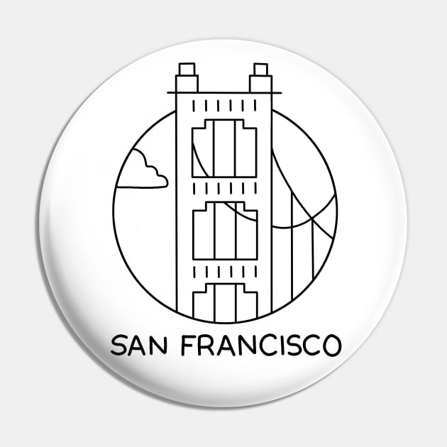 Golden Gate Bridge Pin by valentinahramov