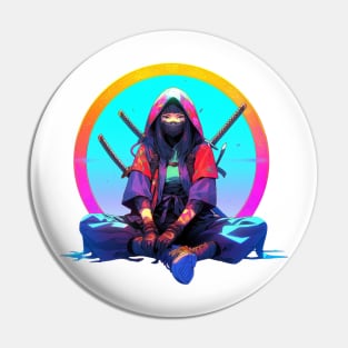 Female masked Ninja Pin