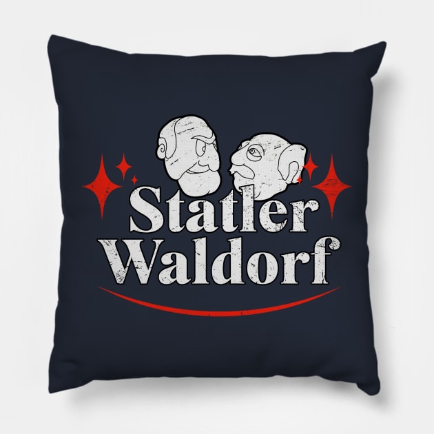 statler and waldorf funny election Pillow by Regx Food Cosmic