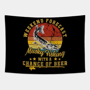 Musky Fishing Tapestry