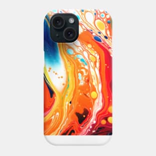 Paint Pour Abstract flow Phone Case