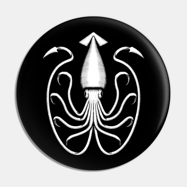 Kraken White Pin by GAz