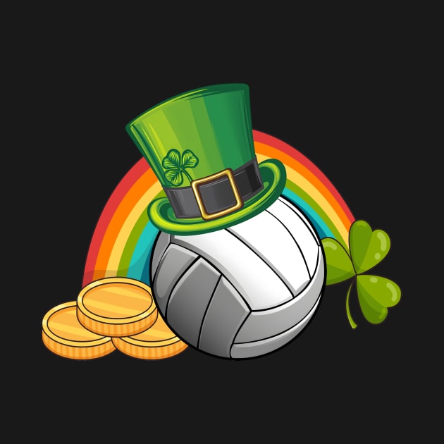 Volleyball Leprechaun Hat St. Patricks Day by Quotes NK Tees