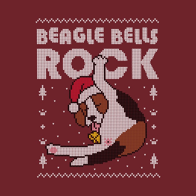 Beagle Bells! - Ugly Christmas Sweater by Raffiti