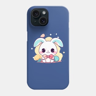 Cute Kawaii Bunny with Easter Eggs Phone Case