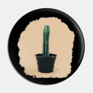 Long chichipe cactus oil painting Pin