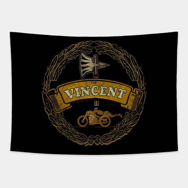 Vincent Motorcycles UK Tapestry by Midcenturydave