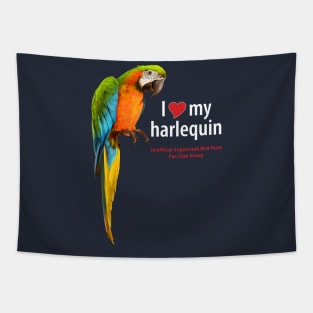 love harlequin macaw Tapestry