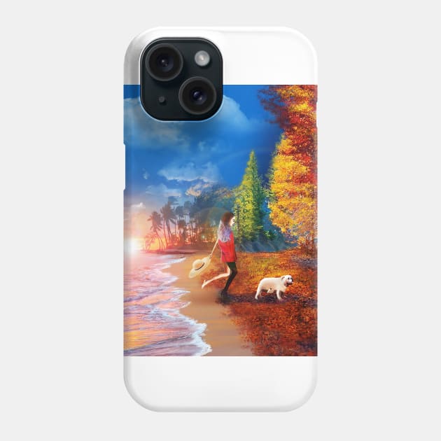 Summer to Fall Phone Case by hollydoesart