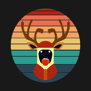 Rudolph the red-nosed reindeer Retro Vintage T-Shirt