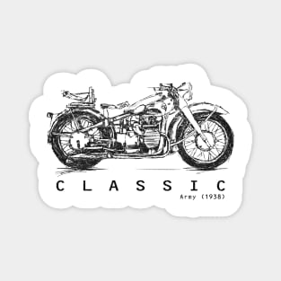 Vintage Motorcycle Magnet